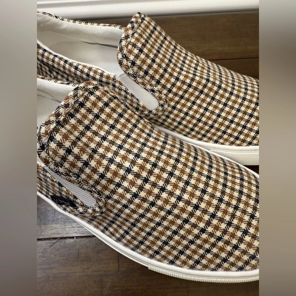 J. Crew Women’s Plaid slip-on sneakers Sz 7